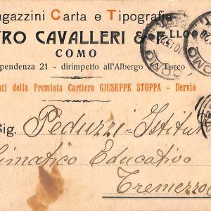 ab6093 - CARTOLINA  D'EPOCA - Como Città : PIETRO CAVALLERI 1913