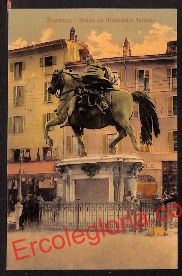 ah7490 - CARTOLINA D'EPOCA - Piacenza Città - Monumento ad Alessandro Farnese