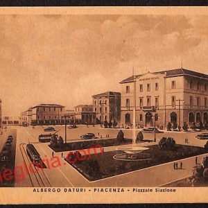 ah7492 - CARTOLINA D'EPOCA - Piacenza Città - Albergo Daturi