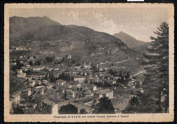 ab6125 - CARTOLINA  D'EPOCA - Como Provincia : ASSO 1943