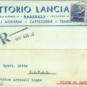 85559 - CARTOLINA d'Epoca: MACERATA città -  PUBBLICITARIA 1949