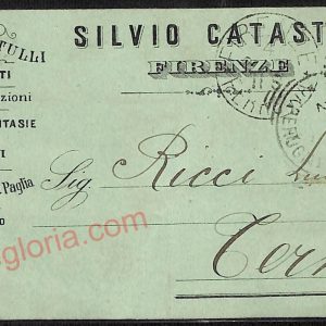 ae6521 - CARTOLINA D'EPOCA - Firenze Città - Silvio Catastini  1896