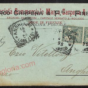 ae6522 - CARTOLINA D'EPOCA - Firenze Città - Società Commerciale Marco Carpena