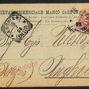 ae6523 - CARTOLINA D'EPOCA - Firenze Città - Società Commerciale Marco Carpena