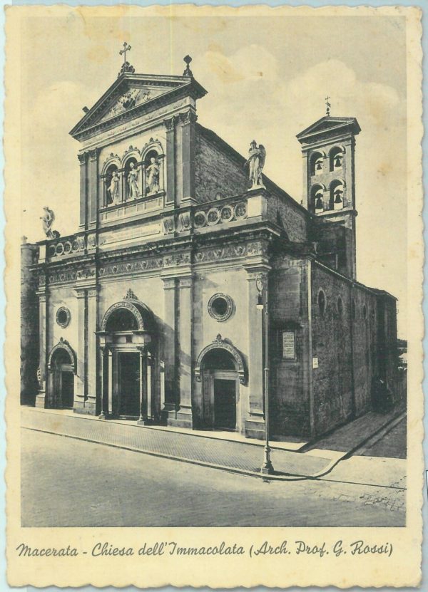 85560 - CARTOLINA d'Epoca: MACERATA città -  CHIESA Dell'IMMACOLATA 1939