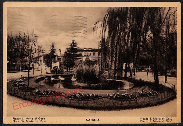 ae4674 - CARTOLINA D'EPOCA - Catania Città - Piazza S. Maria Gesù