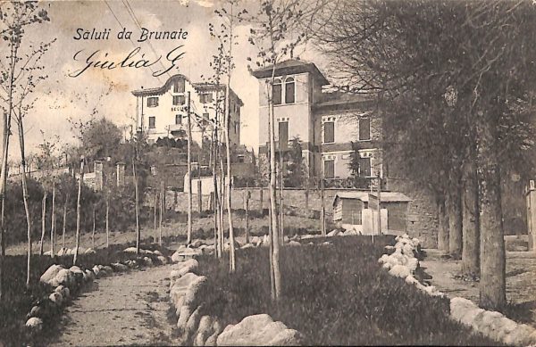 ab6136 - CARTOLINA  D'EPOCA - Como Provincia : BRUNATE 1907