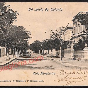 ae4678 - CARTOLINA D'EPOCA - Catania Città - Viale Margherita