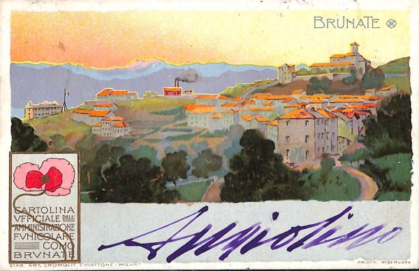 ab6140 - CARTOLINA  D'EPOCA - Como Provincia : BRUNATE