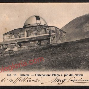 ae4679 - CARTOLINA D'EPOCA - Catania Città - Osservatore Etneo  1909