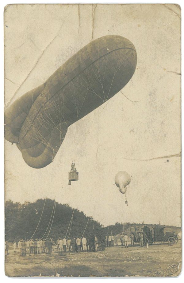 P4277 - REAL PHOTO, DEL FORTE TRIONFALE ROMA, 1915 SCUOLA MILITARE AEROSTATI