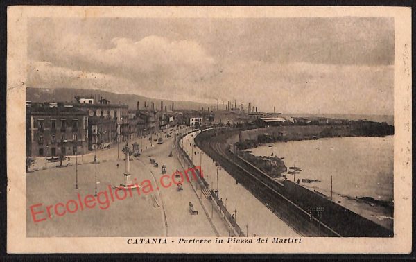 ae4682 - CARTOLINA D'EPOCA - Catania Città - Piazza dei Martiri  1917