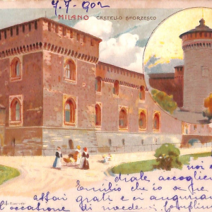 ac3666 - CARTOLINA  D'EPOCA - Milano Città -  Castello Sforzesco  1902