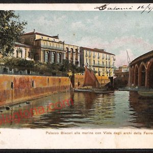 ae4685 - CARTOLINA D'EPOCA - Catania Città - Palazzo Biscari  1904