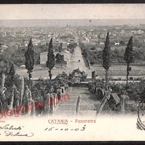 ae4708 - CARTOLINA D'EPOCA - Catania Città - Panorama  1903