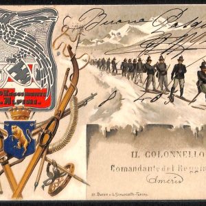 ac6867 - CARTOLINA D'EPOCA - REGGIMENTALI  -  Alpini  1903