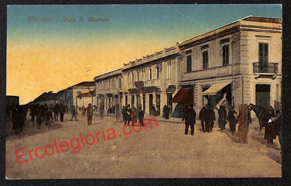 ag8392 - CARTOLINA D'EPOCA - Messina Città - Viale San Martino