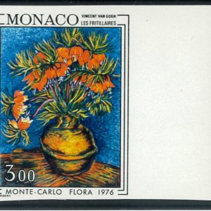 P3901 A - MONACO , YVERT  1056 A , Van Gogh paintin , IMPEFORATED