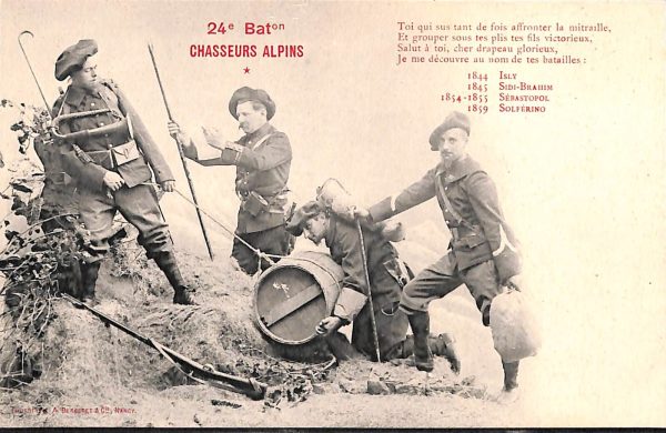 ac6933 - CARTOLINA D'EPOCA - REGGIMENTALI  -  Alpini
