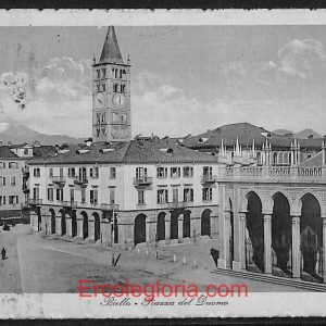 ae1780 - CARTOLINA  D'EPOCA - Biella Città - Piazza del Duomo  1915