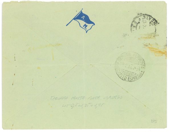 P2472 - ITALIA RSI , 19.8.1944, 3 L PACCHI, USATO COMO F.BLLO ORDINARIO, ISOLATO - immagine 2