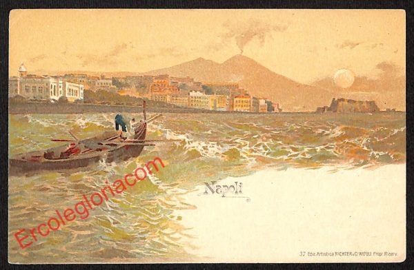 ah3608 - CARTOLINA D'EPOCA - Napoli Città - Napoli dal mare