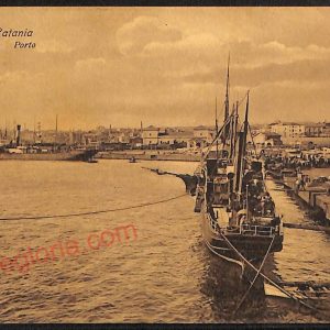 ae4747 - CARTOLINA D'EPOCA - Catania Città - Il Porto  1911