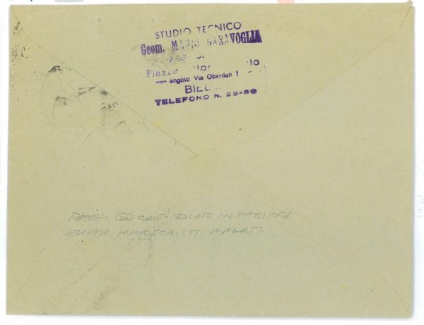 P2473 - ITALIA RSI , 21.9.1944 0,60 ISOLATO IN TARIFFA ESATTA, MANOSCRITTI - immagine 2