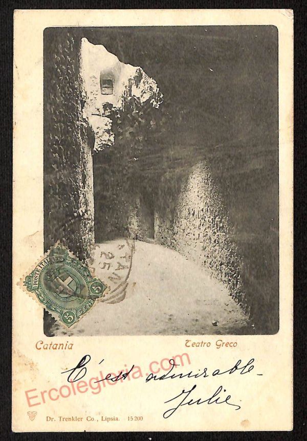 ae4750 - CARTOLINA D'EPOCA - Catania Città - Teatro Greco