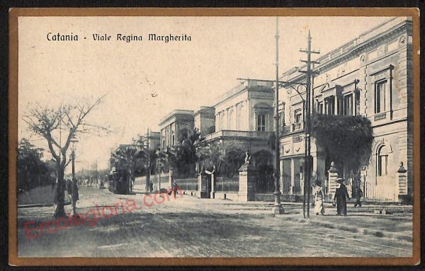 ae4754 - CARTOLINA D'EPOCA - Catania Città - Viale Regina Margherita