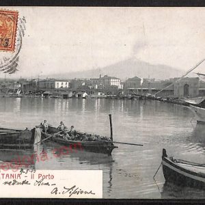 ae4755 - CARTOLINA D'EPOCA - Catania Città - Il Porto  1903