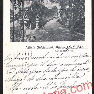 ag9130 - CARTOLINA D'EPOCA - Milano Città - Istituto Ghislanzoni