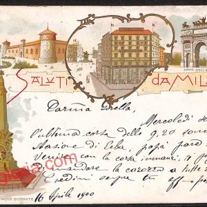 ag9131 - CARTOLINA D'EPOCA - Milano Città - Arco della Pace