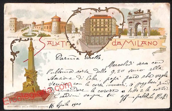 ag9131 - CARTOLINA D'EPOCA - Milano Città - Arco della Pace
