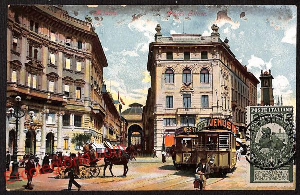 ag9139 - CARTOLINA D'EPOCA - Milano Città - Piazza Elittica