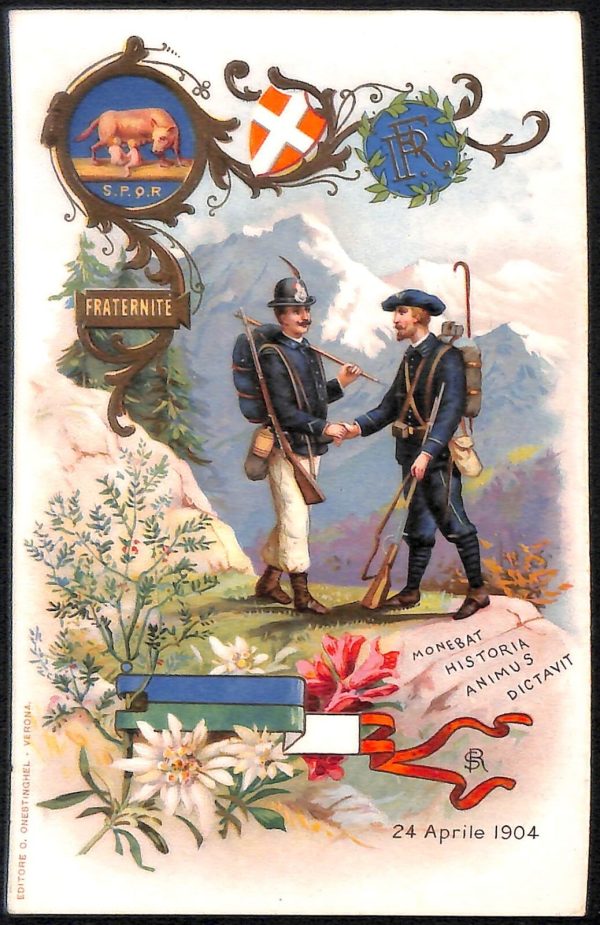 ac6982 - CARTOLINA D'EPOCA - REGGIMENTALI  - Alpini