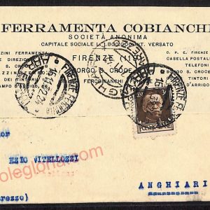ae6510 - CARTOLINA D'EPOCA - Firenze Città - Ferramenta Cobianchi  1932