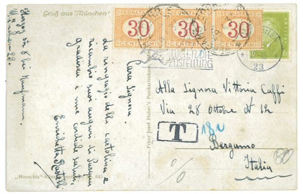 P4287 - GERMANY, REICH, 1933, NICE AND FRESH POST CARD TAXED ON ARRIVAL,