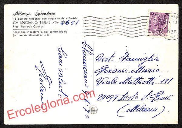 ai5566 - CARTOLINA D' EPOCA - Siena Provincia - Chianciano Terme - immagine 2
