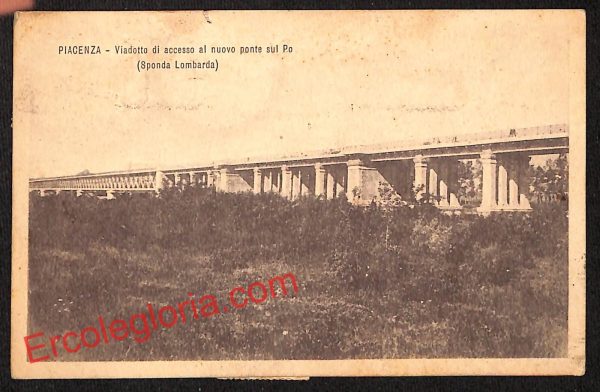 ah7488 - CARTOLINA D'EPOCA - Piacenza Città - Nuovo Ponte sul Po