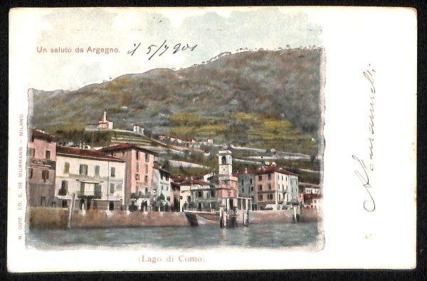 ab6113 - CARTOLINA  D'EPOCA - Como Provincia : ARGEGNO 1901