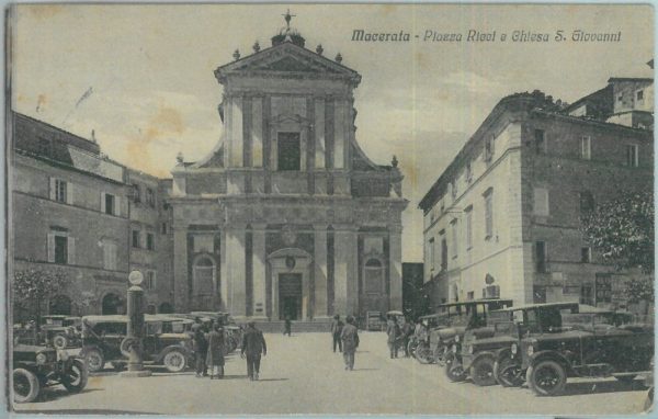 85555  - CARTOLINA d'Epoca: MACERATA città - PIAZZA RICCI 1929 - Bella!