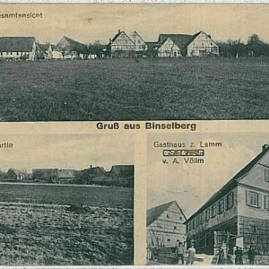 33637 -  Ansichtskarten VINTAGE POSTCARD: GERMANY Deutschland - Binselberg GRUSS