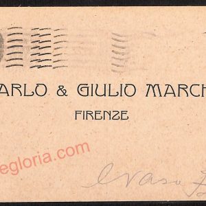 ae6531 - CARTOLINA D'EPOCA - Firenze Città - Carlo Giulio Marchi