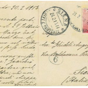P3921 - SERBIA, 1913 POST CARD , RED CROSS HOSPITAL TO ITALY