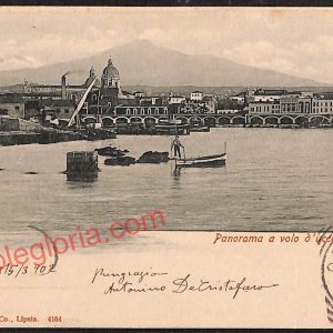ae4691 - CARTOLINA D'EPOCA - Catania Città - Panorama  1902