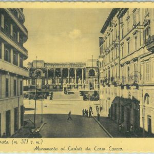 85569 - CARTOLINA d'Epoca: MACERATA città -  MONUMENTO ai CADUTI  1950