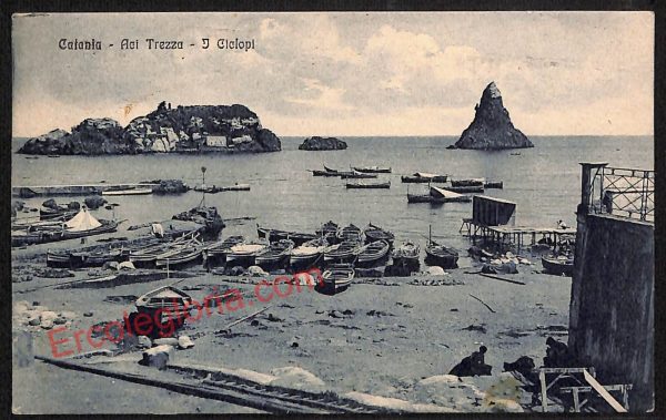 ae4695 - CARTOLINA D'EPOCA - Catania Città - Aci Trezza