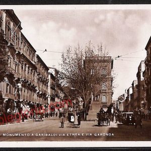 ae4699 - CARTOLINA D'EPOCA - Catania Città - Monumento a Garibaldi
