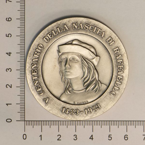 NA0303 - Italia Medaglia 5° Centenario Nascita Raffaello Ag1000 - immagine 2